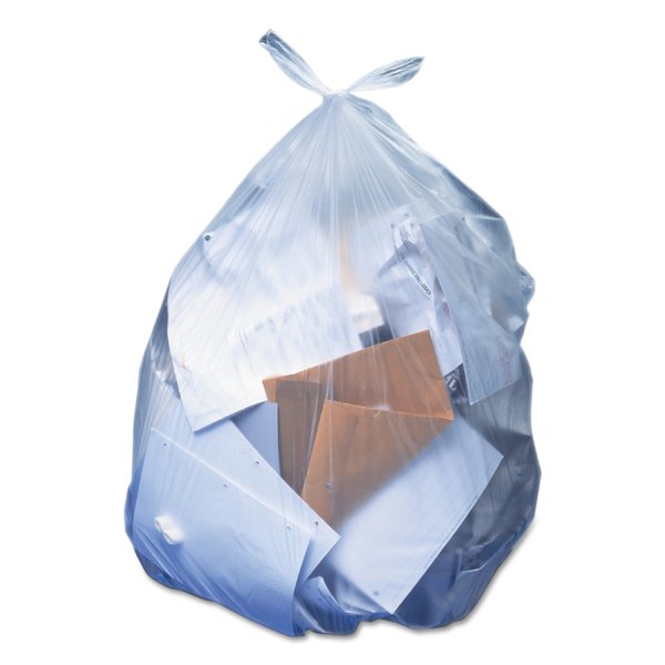 Heritage 33 gal Trash Bags, 30 in x 39 in, Premium, 0.65 mil, Clear, 250 PK H6639HC